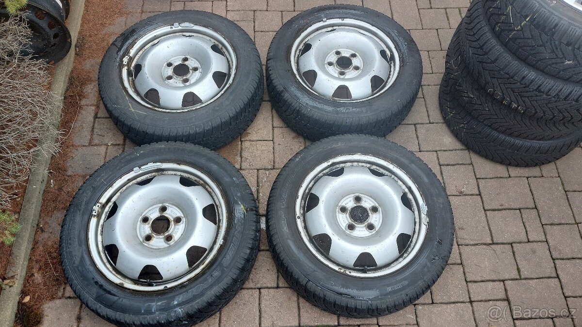 Ocelové disky 17", VW T5, T6, 4ks, 7Jx17, rozteč 5x120mm
