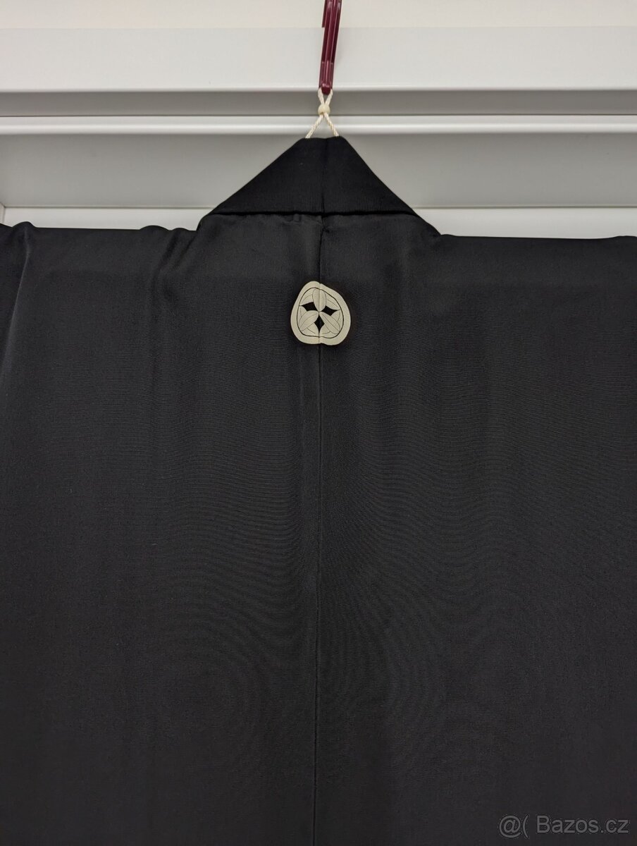 Pánské černé habutae kimono