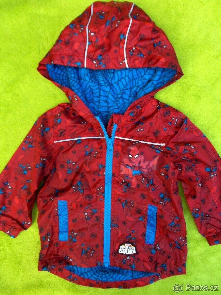 Frajerská jarní bunda Spiderman vel. 80