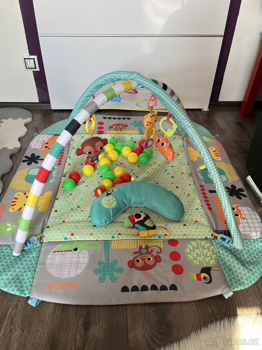 Deka s hrazdou pro miminko 5v1