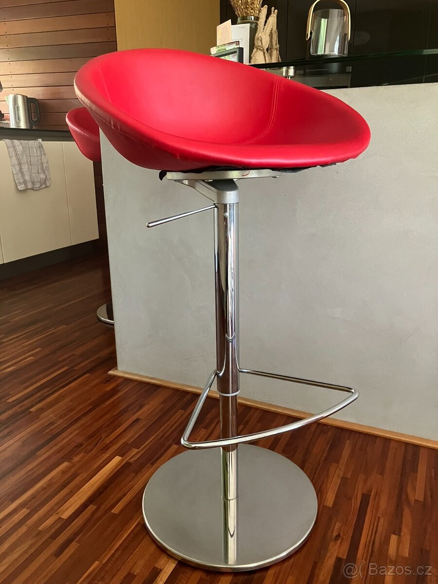 Koženkové barové židle Pedrali - model Gliss