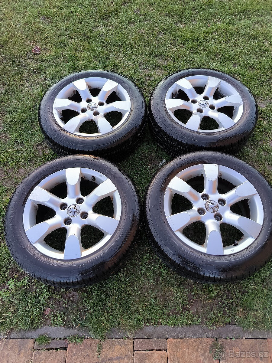 4 org. ALU kola PEUGEOT 16´, 4x108 3008,308,5008 PARTNER