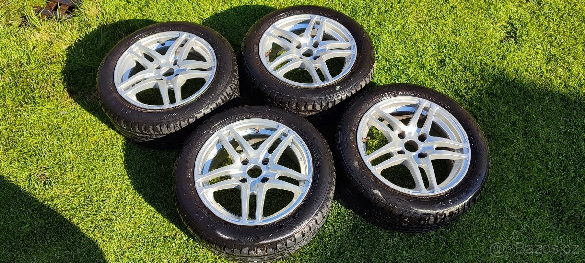 Litá kola s letní pneu 4x108 R15, 195/55