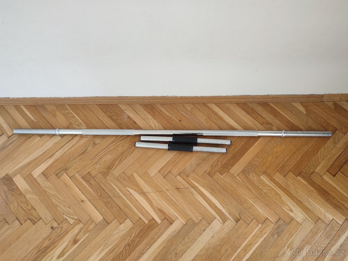 Dlouhá tyč a dvě jednoručky