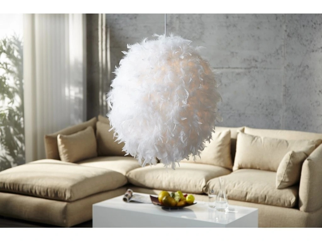 Elegantní závěsná lampa – bílá, 50 cm – NOVÁ