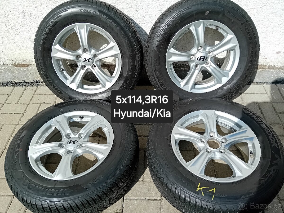 Alu kola Hyundai 5x114,3R16 - 215/70R16