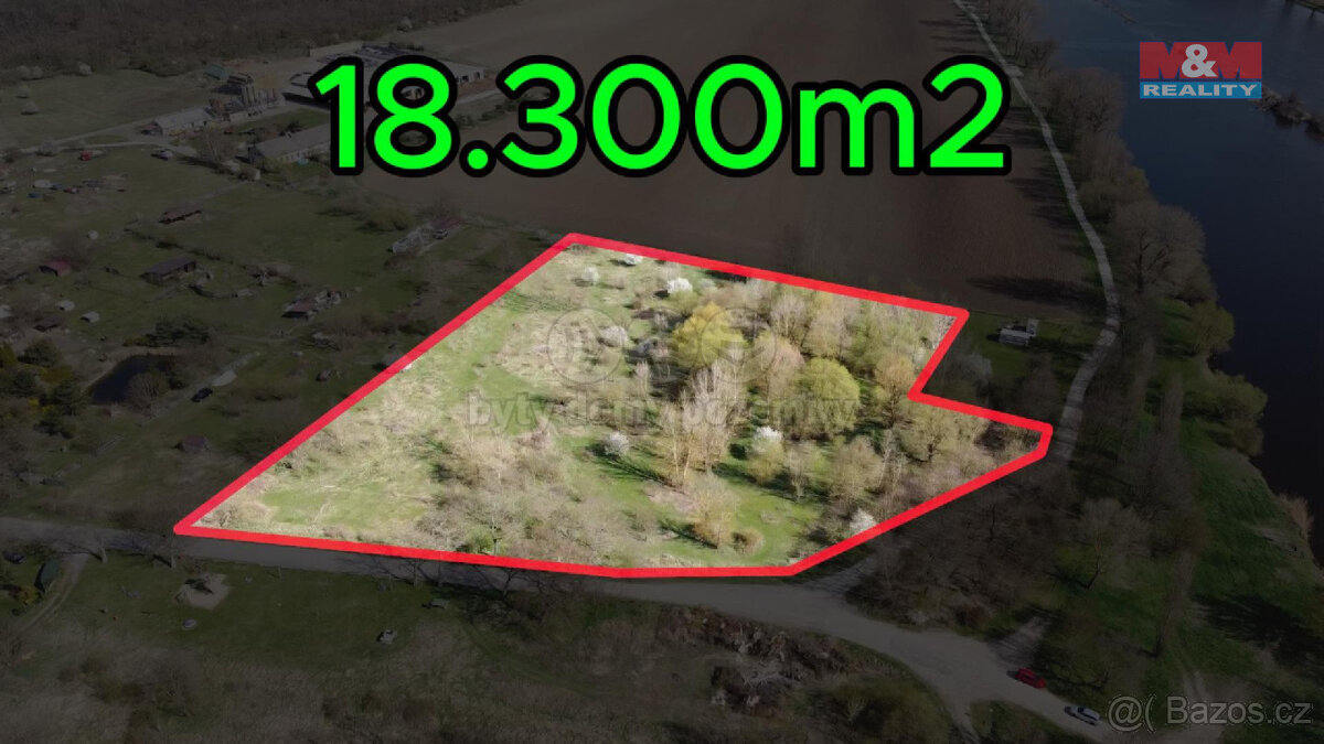 Investiční příležitost u Labe – 18.300 m² s potenciálem