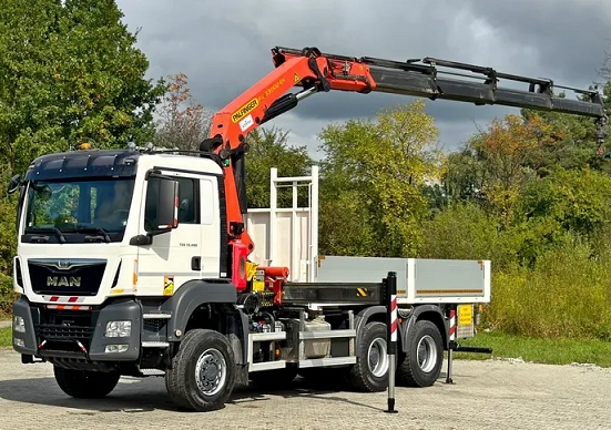 MAN TGS 33.480 6x6 - valník s hydraulickou rukou