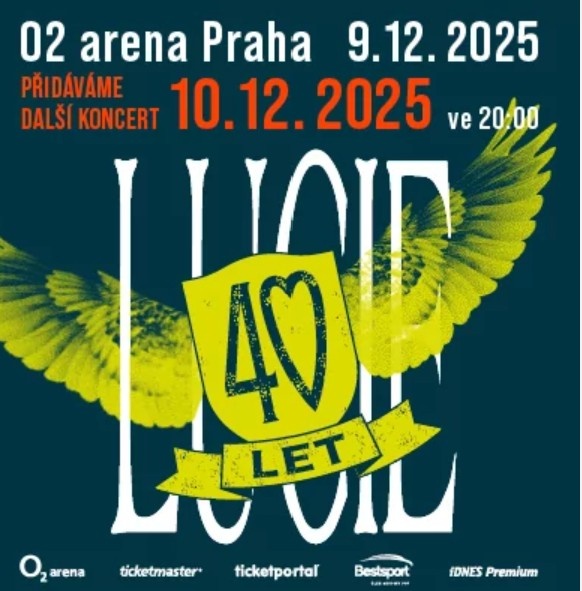 Klubové VIP - LUCIE - 40 LET, O2 Arena - 9.12.2025
