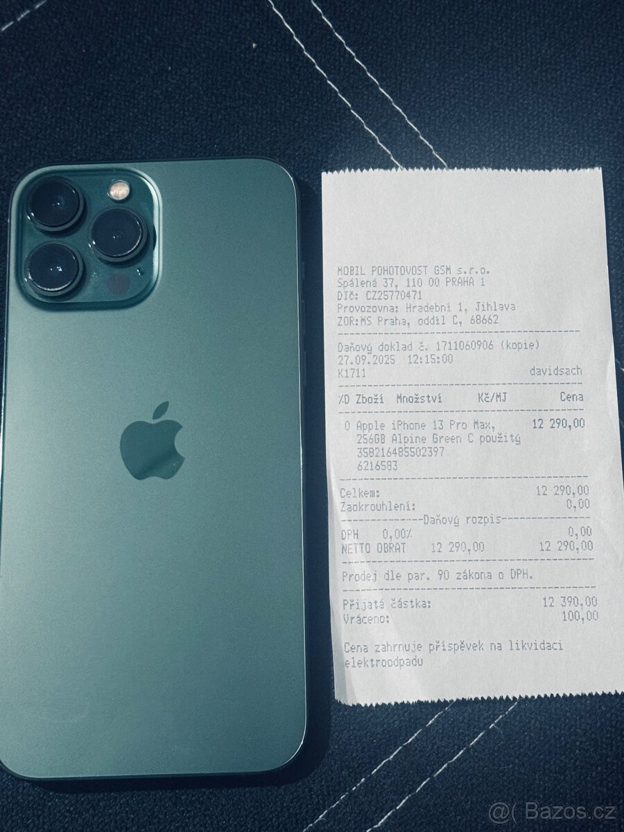 IPhone 13 Pro Max 256gb záruka