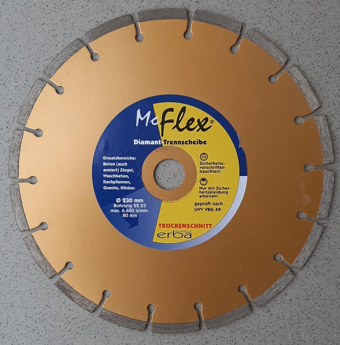 Diamantový řezný kotouč 230 mm