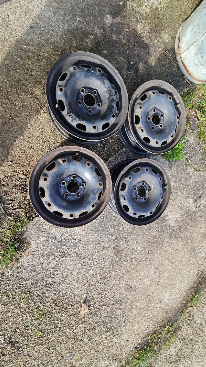 5x100 R14 Fabia,Polo,ibiza plechove disky