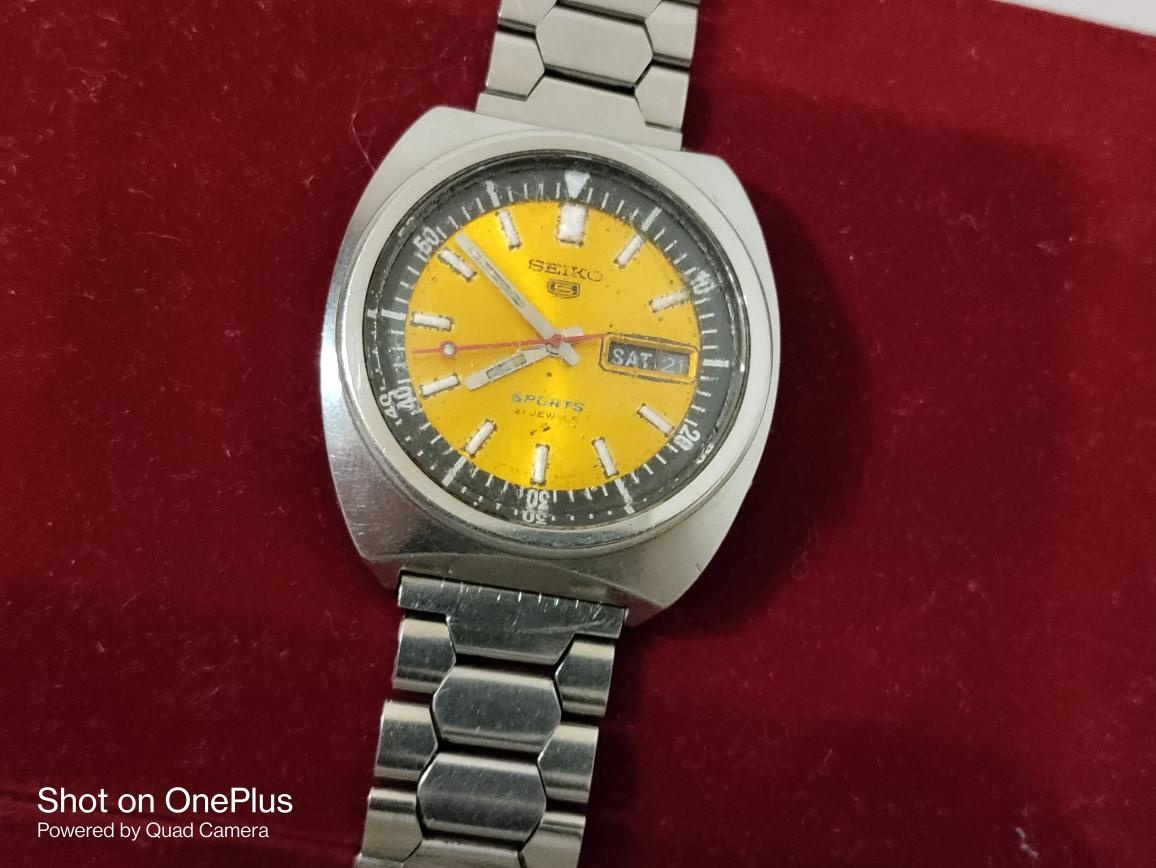 Automaty Seiko Japan cca 1975 vzácnější zlutý ciferník