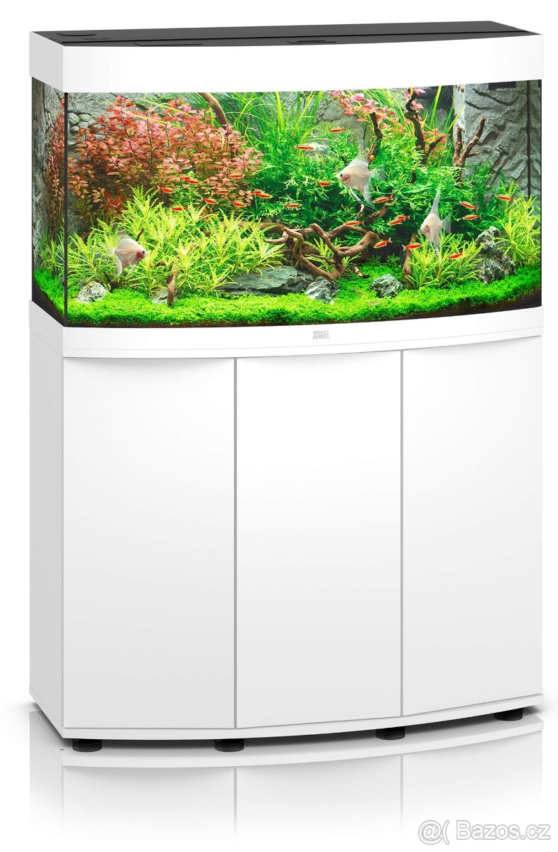prodám akvarium JUWEL vision 180 se stolkem bílé