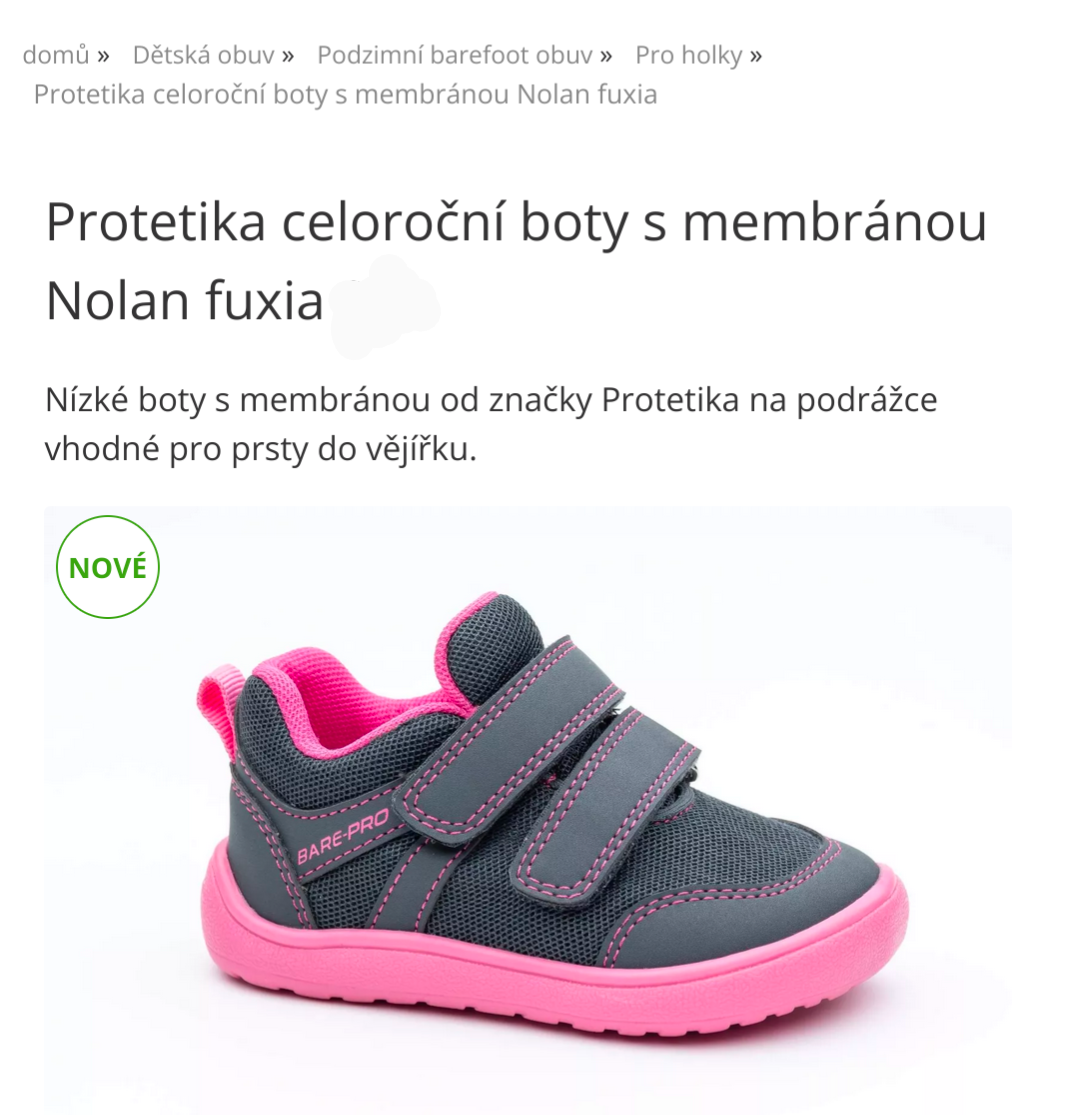 Protetika celoroční boty s membránou Nolan fuxia
