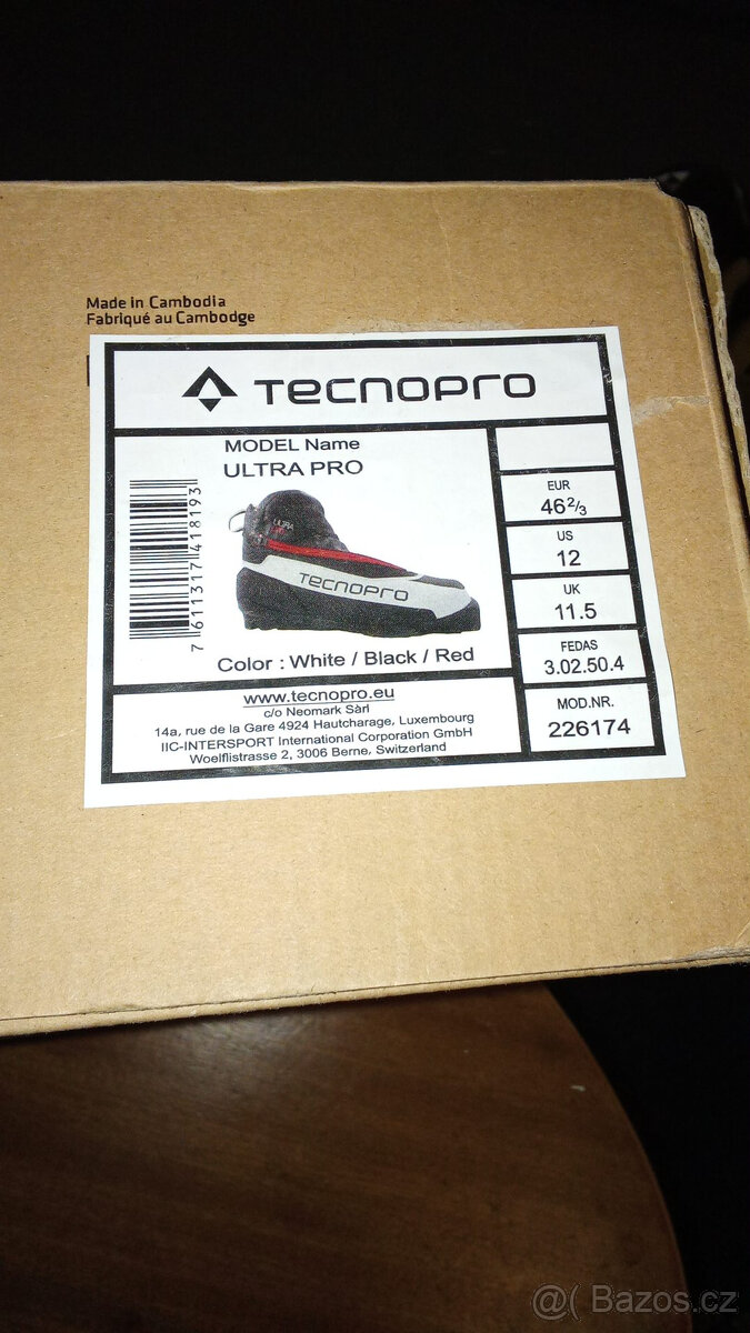 nové boty na běžky tecno pro ultra, vel 46,5 SNS