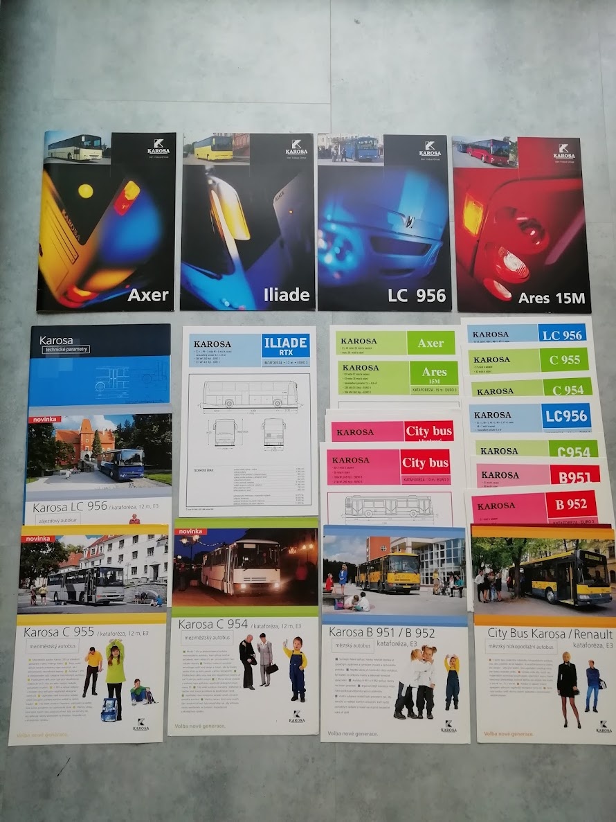 Karosa - katalogy, letáky - doprava v ceně