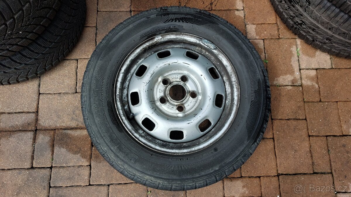 REZERVA letní 15", VW T4, rozteč 5x112mm, pneu 195/70/15C