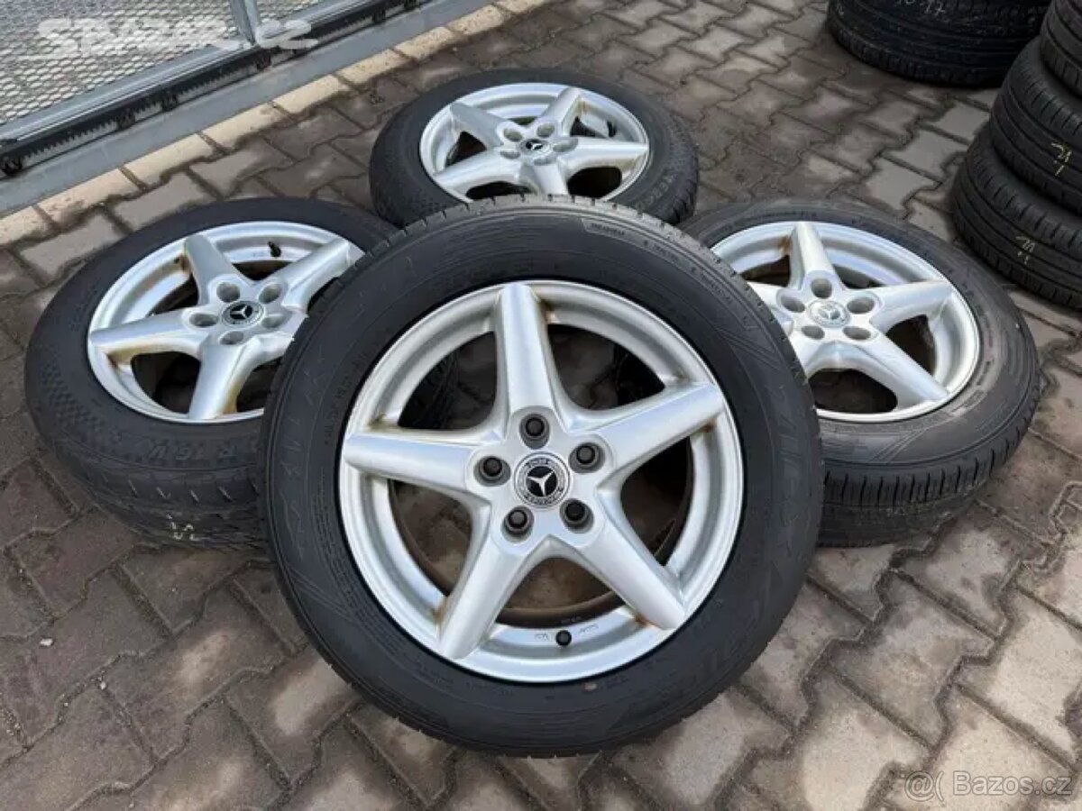 4x al kola 5x114.3 16 + pneu letní 205/60 R16