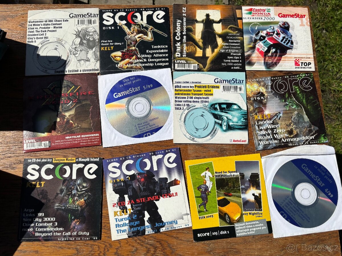 Retro sbírka 200x herních CD/DVD