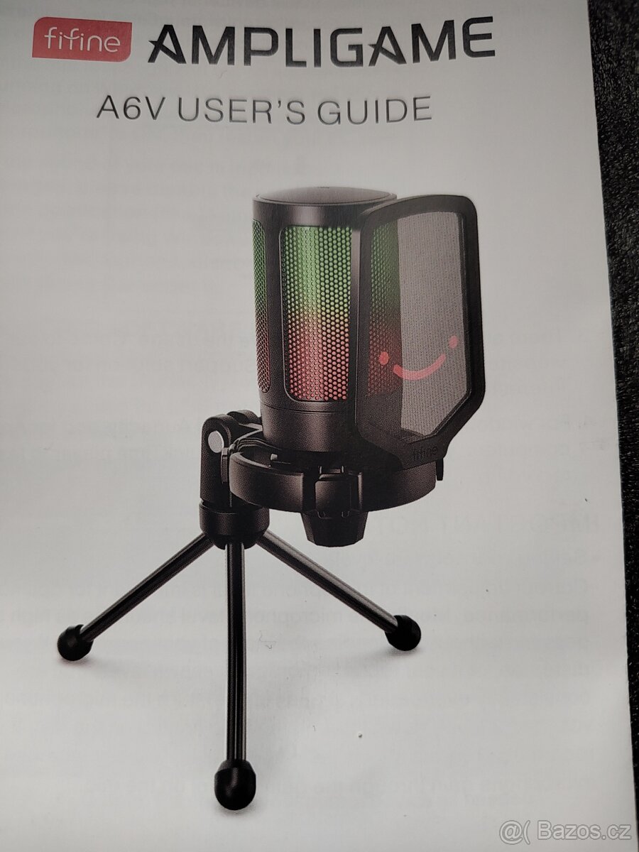 Kondenzátorový stolní mikrofon Fifine A6V