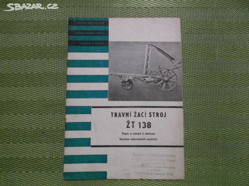 Trávní žací stroj Ž T 138 /pouze kopie/