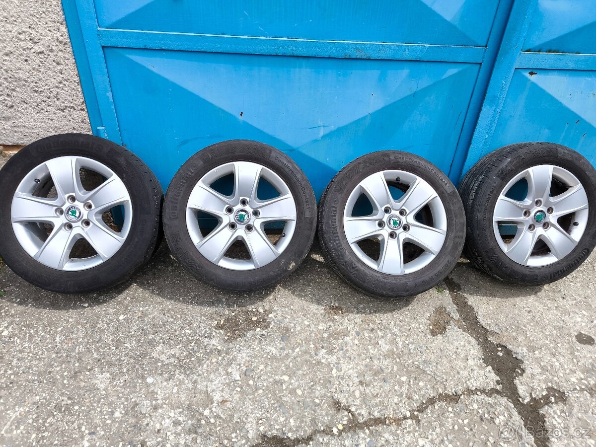 alu kola škoda 205/55/16