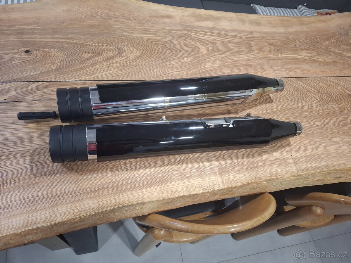 Harley Davidson výfuky + koncové manžety REREZVOVANO