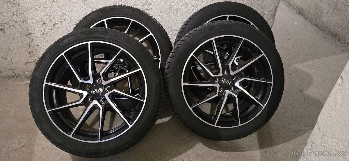 Prodám kompletní kola DOTZ Spa Dark + pneu Hankook 17'' p