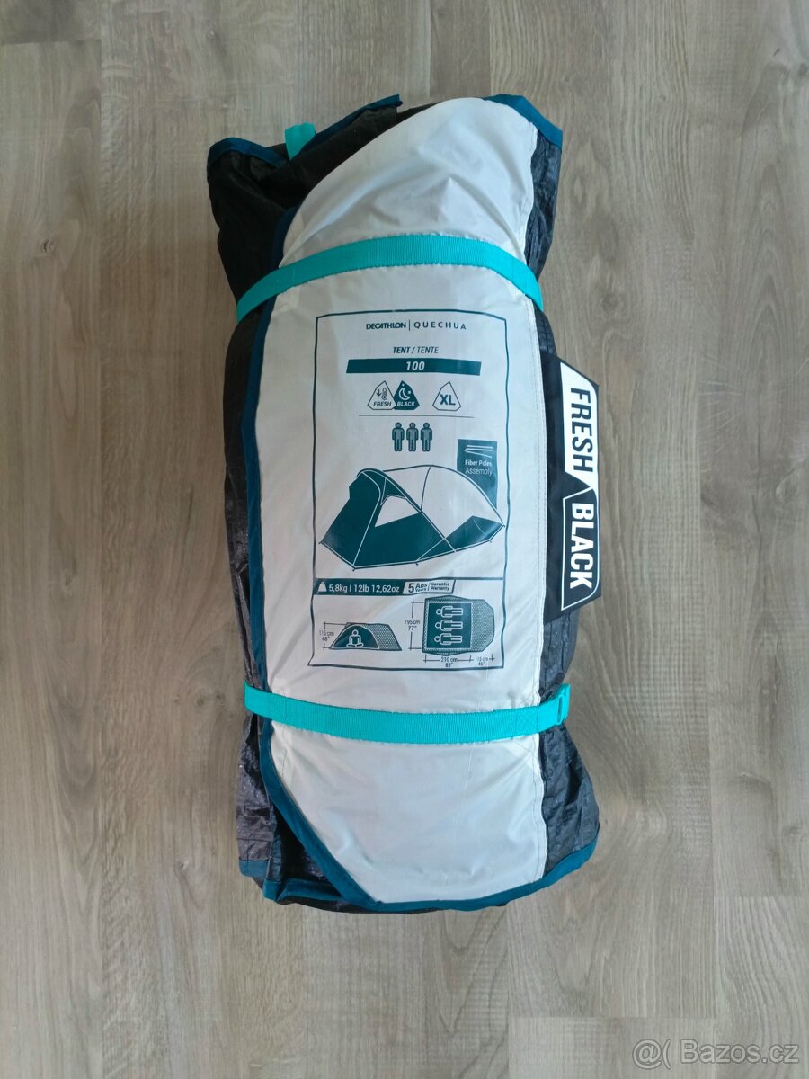 Prutový stan pro tři osoby
