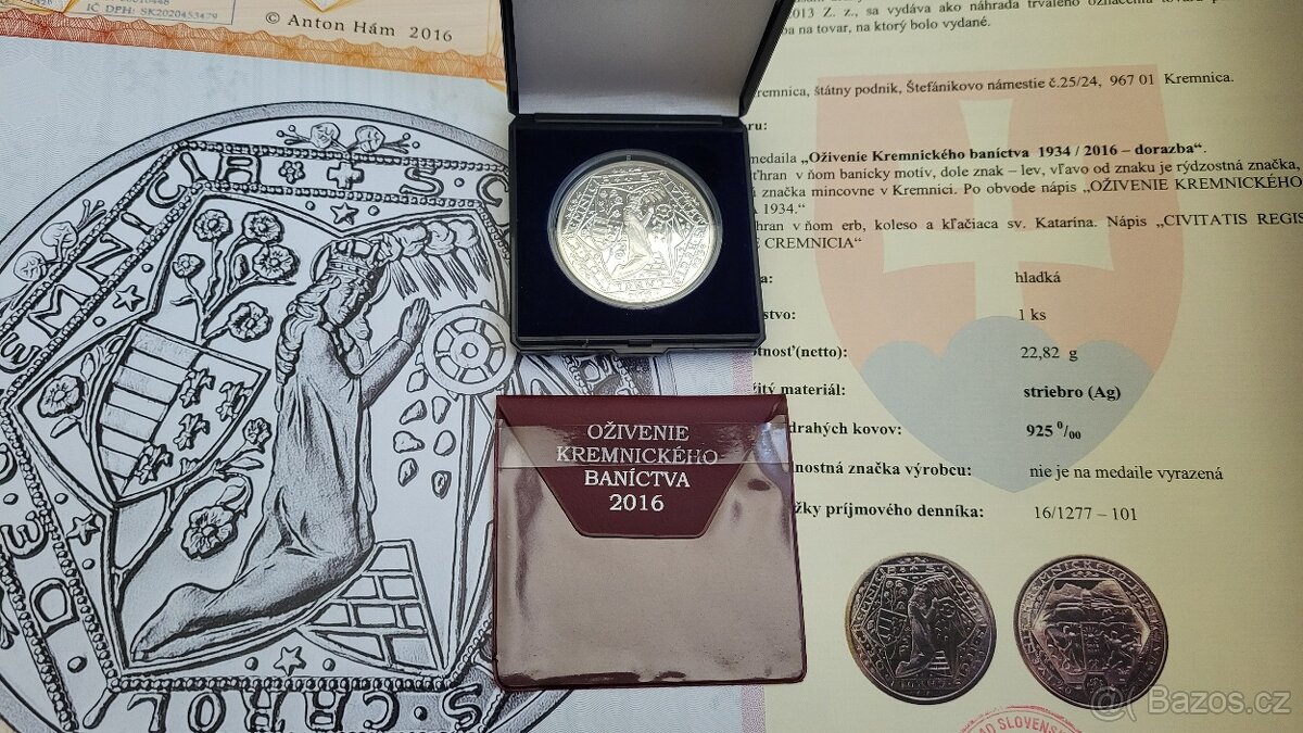 ZAMLUVENO- Oživení Kremnického Banictva 1934/2016, Originál