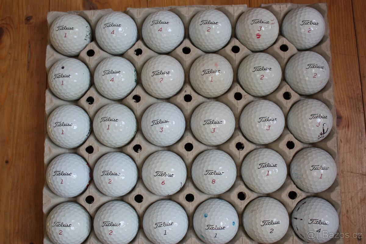 30 míčů TITLEIST Pro V1/Pro V1x - TOP STAV