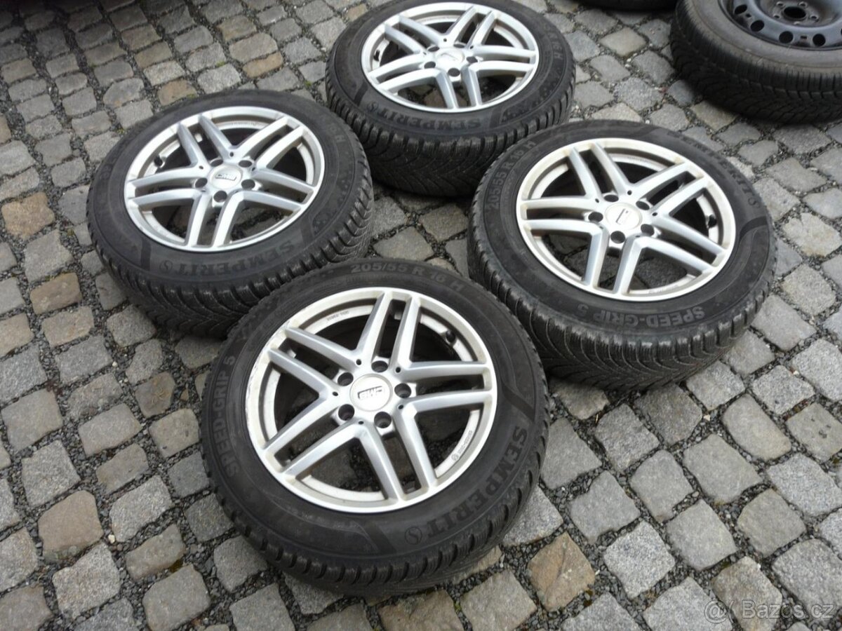 ALU KOLA + ZIMNÍ PNEU 205/55R16 ŠKODA SEAT VW