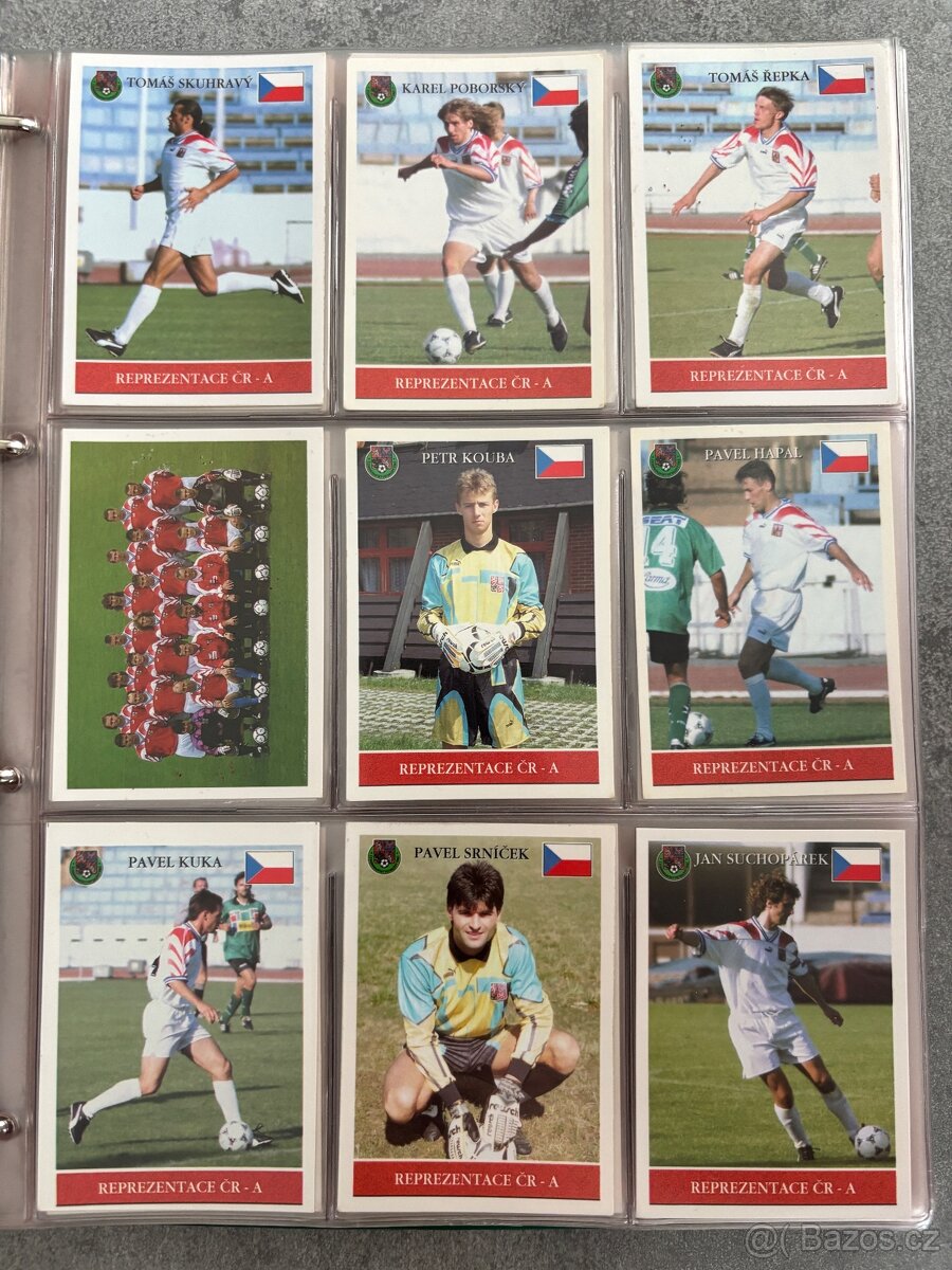 Fotbalové karty - Papyro 1995/1996