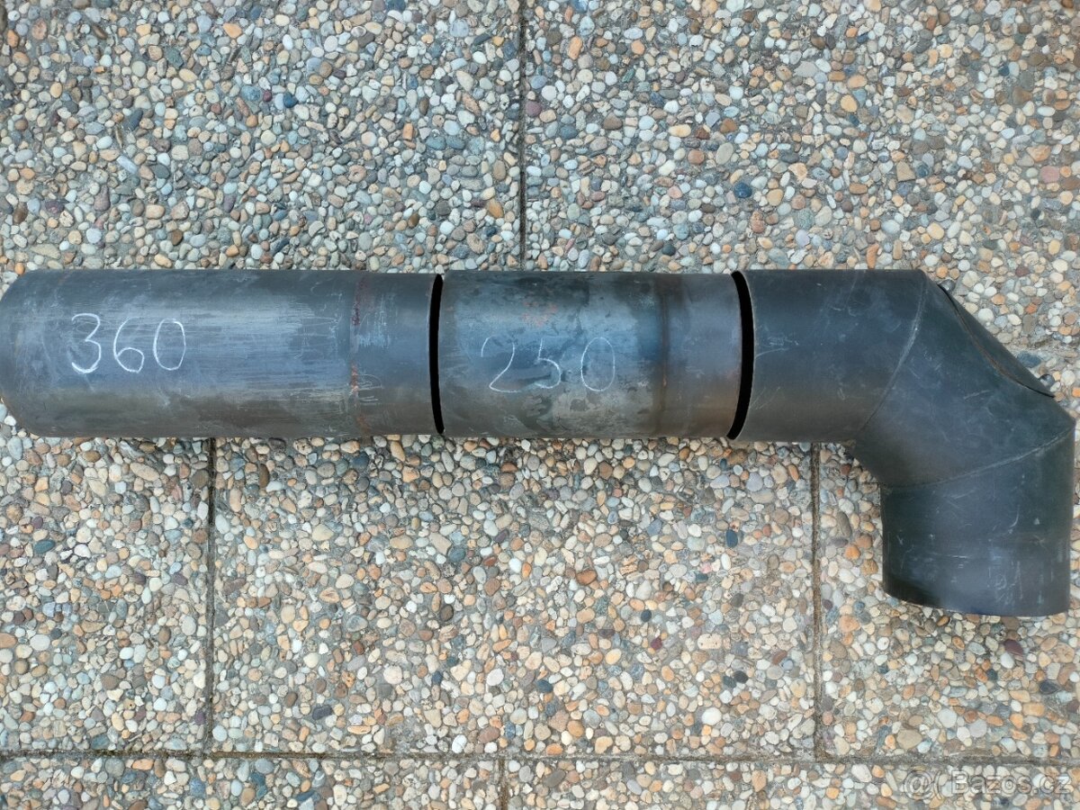 Kouřové trubky + čistící koleno D150