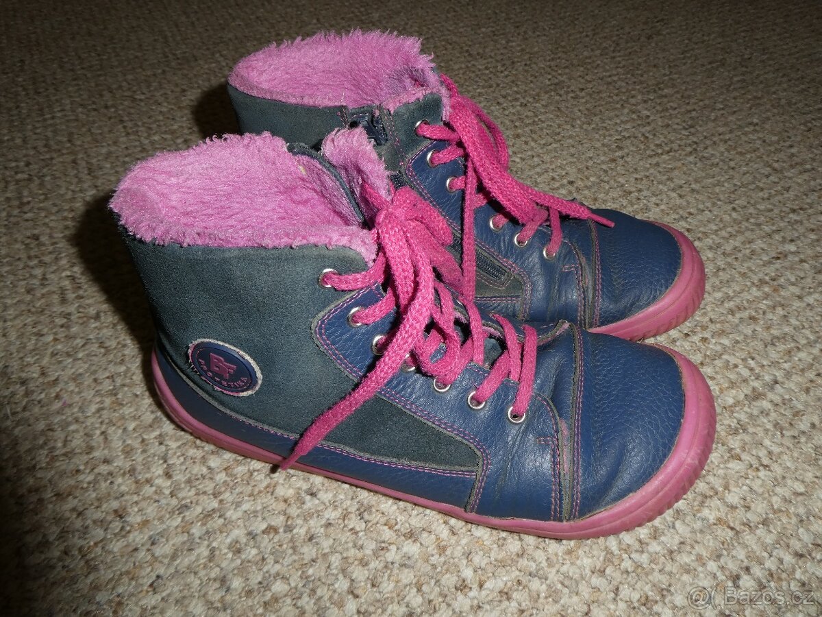 Dívčí zimní barefoot boty Protetika, vel. 34