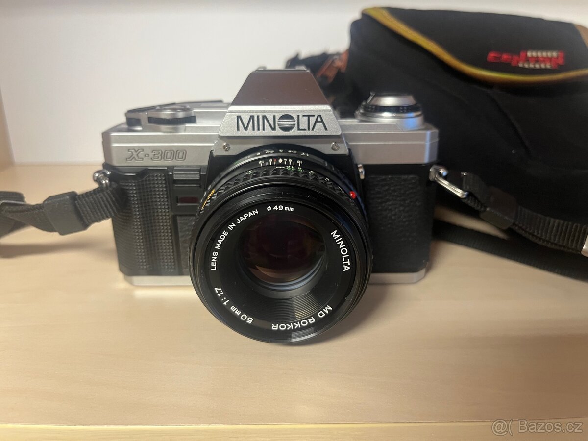Minolta x-300, objektiv rokkor 50 mm 1.7