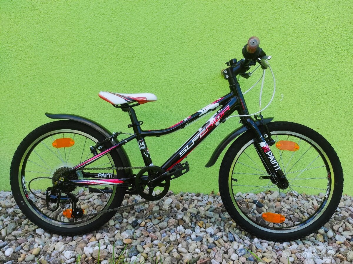 Značkové dětské kolo SUPERIOR 20" (černá/červená)