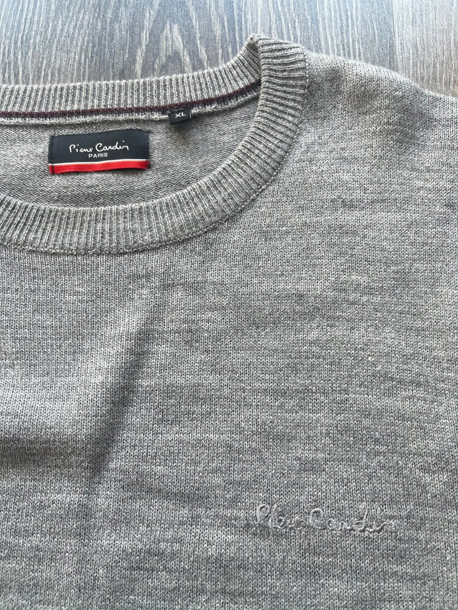 pánský šedý svetr Pierre Cardin vel L