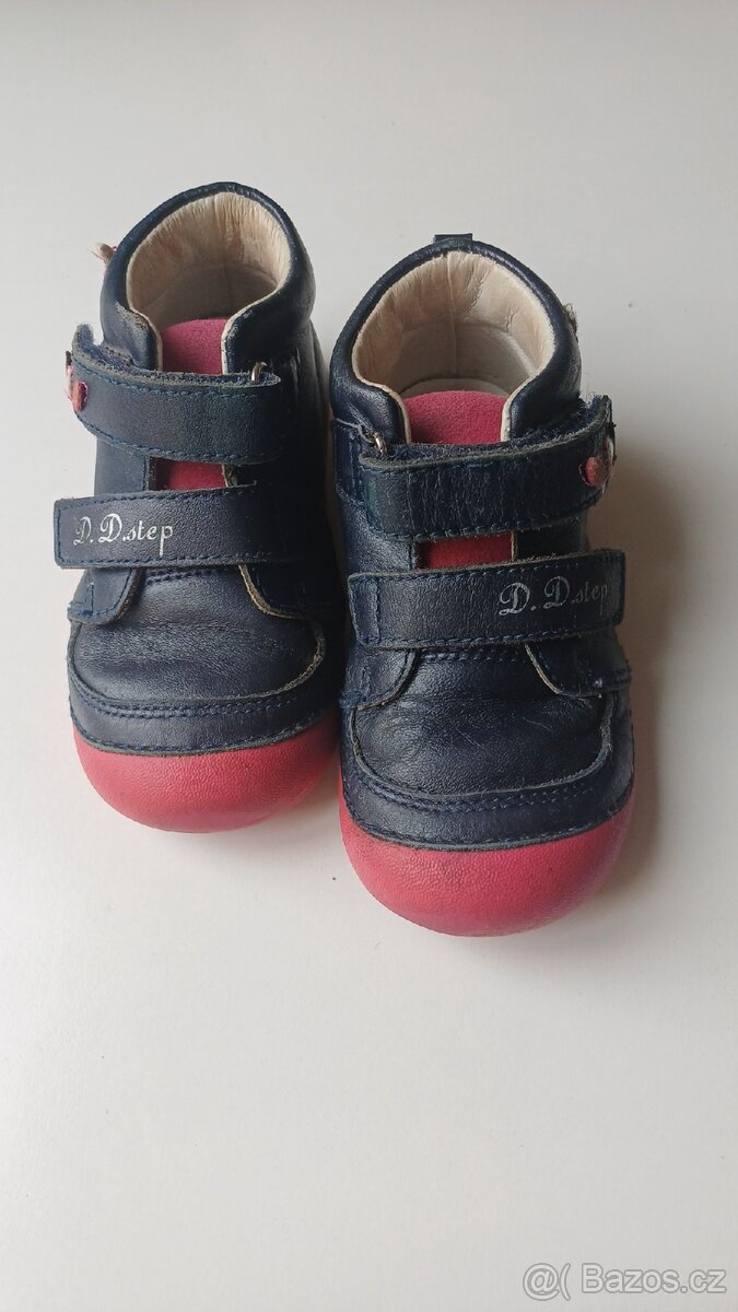 Detské kožené boty D.D.step vel.23