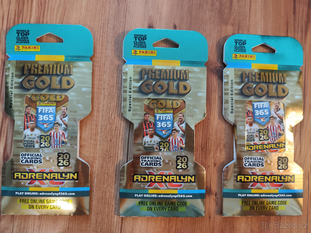 Fotbalové kartičky Adrenalyn - Fifa 365 2026 - Premium Gold