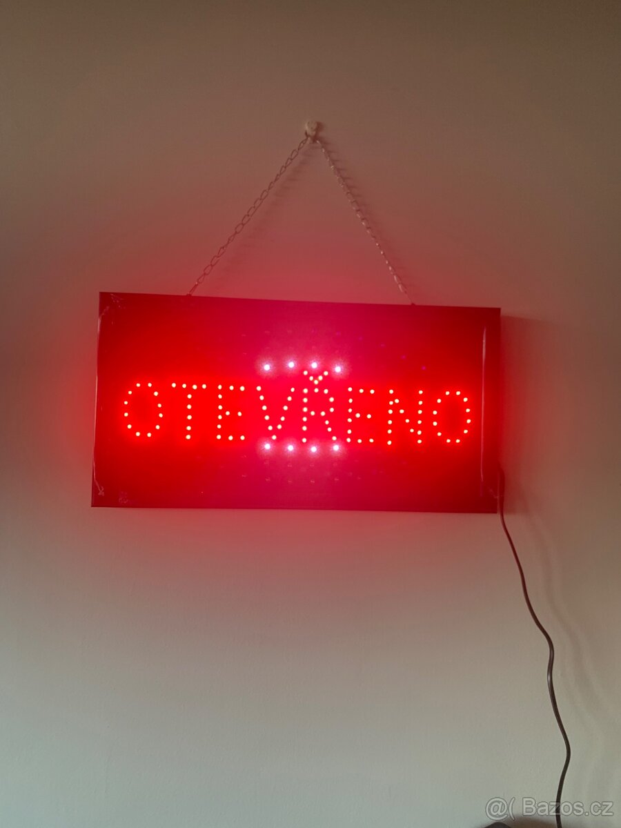 Světelná reklamní cedule‼️OTEVŘENO‼️