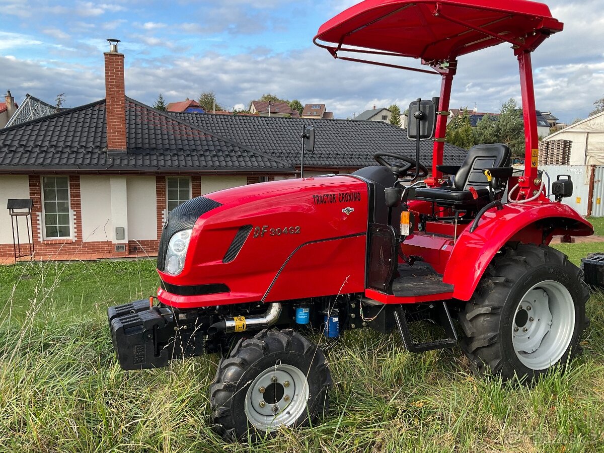Robustní malotraktor 30 koní, 4x4 na SPZ, 1550 kg