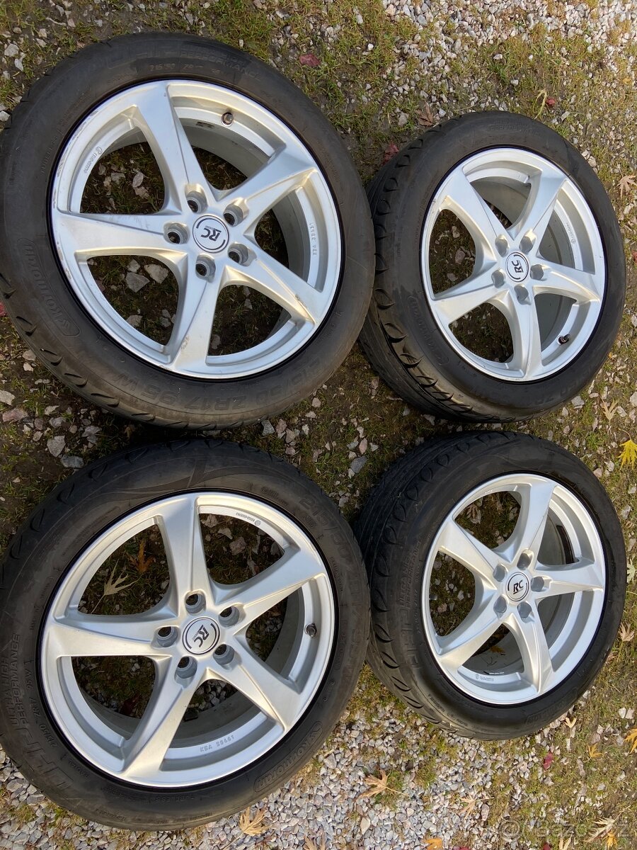 Alu kola RC Design 5x108 R17 + letní pneu