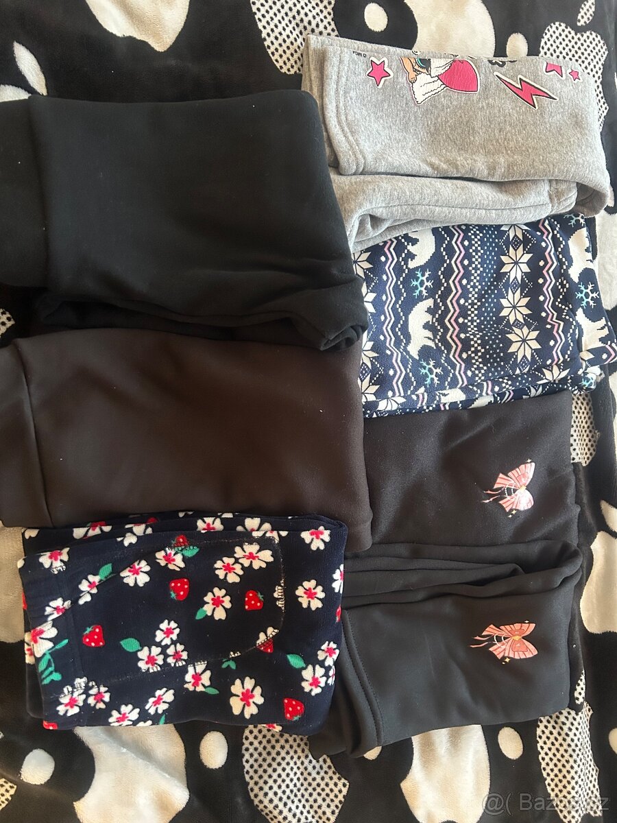 Zateplené legíny z kožíškem