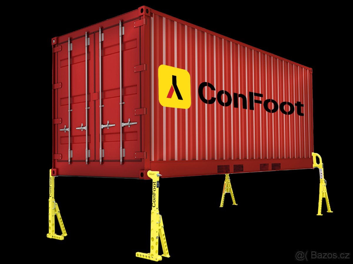 Přídavné nohy na lodní kontejner - překládání kontejneru12