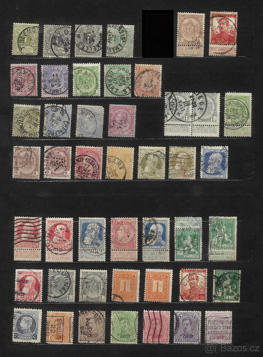 Poštovní známky - Belgie 2)