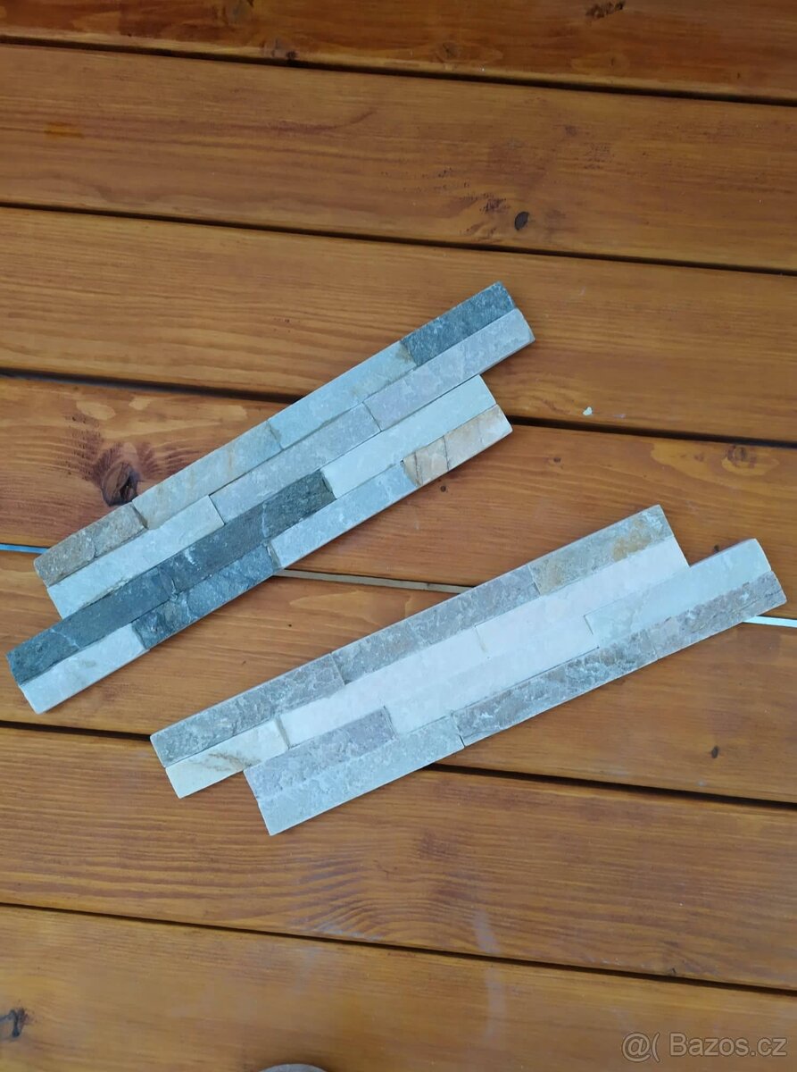 Obklad-přírodní kámen barevný 40x10cm