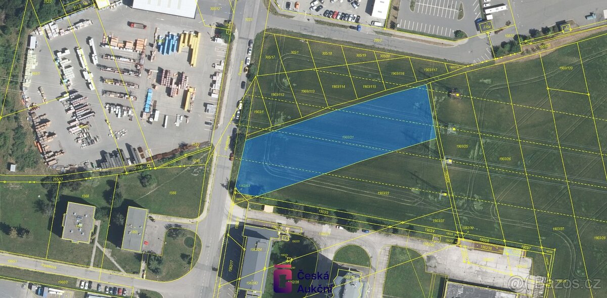 Prodej pozemky pro komerční výstavbu, 4 021 m2 - Olomouc - H