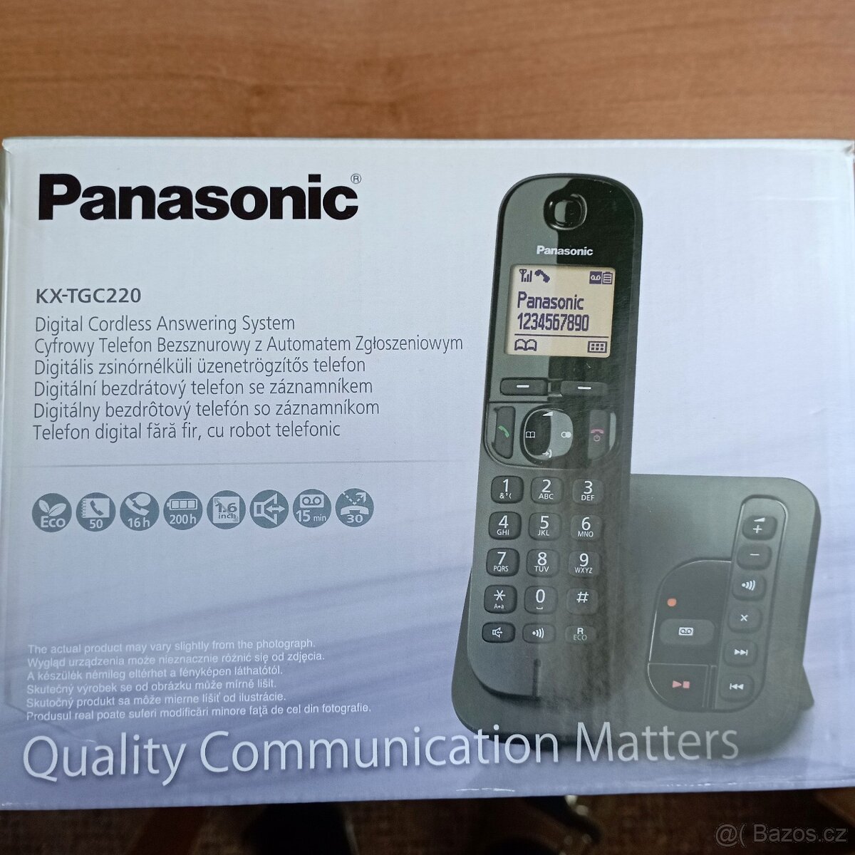 Digitální bezdrátový telefon PANASONIC se záznamníkem